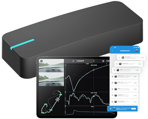 New dragy GPS Based Performance Meter, up to 25Hz Laptimer, Motorbike Video Overlay, Upgraded UBLOX 10th Gen High Performance GPS Module, Trusted by Million Users, USB-C Charging Port (DRG70-C)