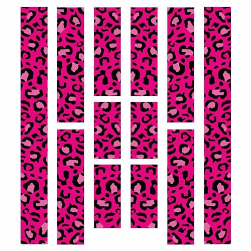 BIKE-label Fahrradrahmen Aufkleber 12-teilig XL Sticker Set E-Bike Pink Leo X400120VE