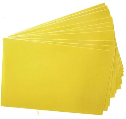 XBERSTAR Piastra epossidica 3240 FR-4 per pacco batterie fai da te, spessore 0,05 cm, piastra isolante in fibra di vetro, 10 pezzi, 20 x 30 cm