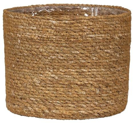 Scheurich Seegras 24, Korbgefäß/Korb-Pflanzgefäß/Korbtopf aus Seegras Farbe: Nut, 24 cm Durchmesser, 22,5 cm hoch, 10,6 l Vol.