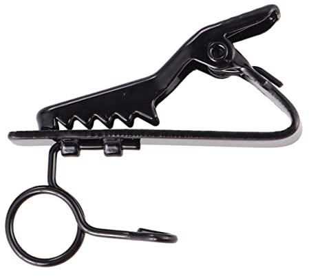 TOYANDONA Lavalier Mikrofon Clip Kit 12 Stück Mikrofon Krawattenclip Aus Metall Für Videoaufnahme Sprachaufnahme Karaoke Schwarz