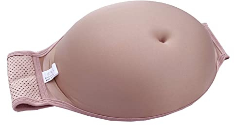 BIMEI Faux ventre éponge pour femme enceinte, cosplay, Halloween, fête de Noël, beige, 5-6mo