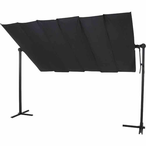 möbelando Standmarkise >Enna< in matt anthrazit - 350x220x250 (BxHxT)