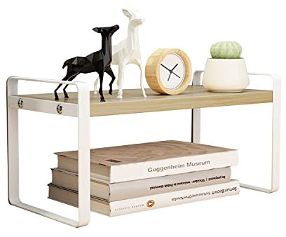 Schreibtisch-Organizer aus Holz für Zuhause, Büro, Schule, Küche, robuste Organisation, Aufbewahrung für Schreibtisch, 50 cm, Schreibtisch- und Büroregale mit Schreibtischzubehör, Typ 2