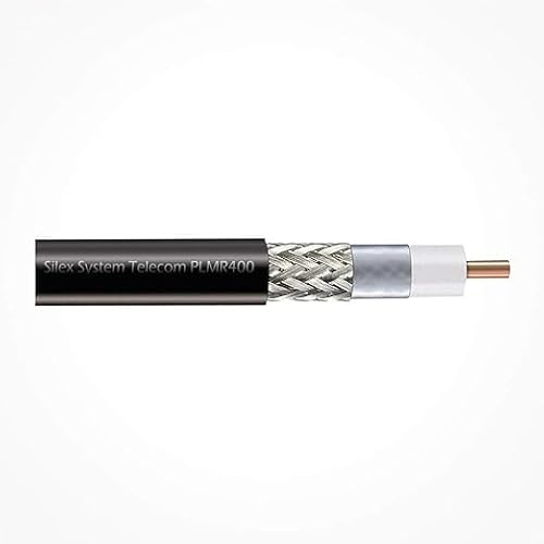 Silex | Cavo coassiale LMR400 (RG8) LSZH 50 Ohm 100 m | Bassa perdita e massima sicurezza senza alogeni per RF, WiFi e 4G/5G | Ideale per installatori professionisti e reti esigenti interni/esterni