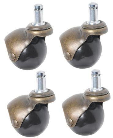 GETAJGHSD 4stücke Kugelrolle Lenkrolle in Antiker Bronze Für Stuhl Möbel Schwenkrolle Caster Home Office Ersatz Für Tische Regale Lagerbehälter