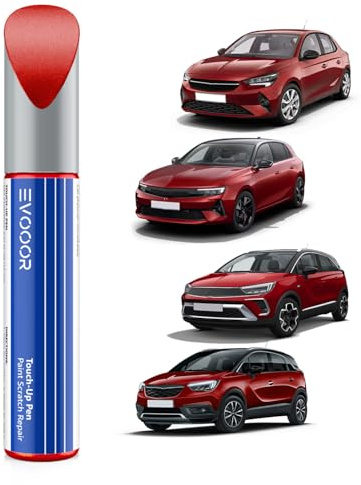 EVOOOR (51A/G1R /50Y) Peperoncino Red Metallic/Chili Rot Metallic Autolack Nachbesserung für Opel, Kratzer Reparatur für Auto, Schnelle & Einfache Lösung zur Reparatur