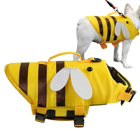 YNPQTDS XXS-L Hundeschwimmwesten für Hunde, Schwimmhilfe, Lebensretter, Schwimmweste, wasserdicht, verstellbar, atmungsaktiv, Sicherheitsweste mit Schnellverschluss-Schnalle