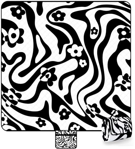 Zolove Picknickdecke 200x200 cm, Spiralmuster