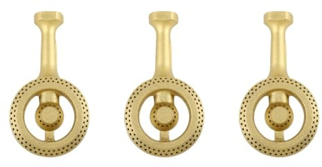 Abaodam Quemador de Gas de Hierro para Estufas Accesorio de Cocina Multiusos Diseño Resistente y Elegante Compatible con Encimeras y Instalación Dorado