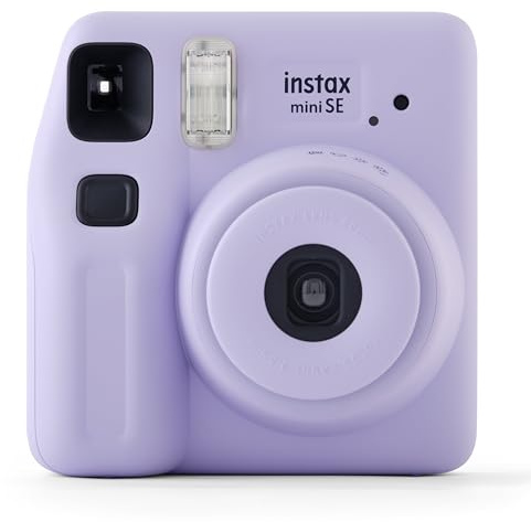 Fujifilm Instax Mini SE Fuji Instant Film Camera (Renewed) (Purple)