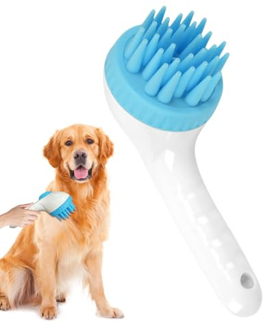 Hundeshampoo-Bürste, Katzen Dusche Langstiel Bürste, Haarentfernungsbürste Für Hunde Katzen Kaninchen Kitten, Hunde Kitten Welpe Häschen Indoor Baden