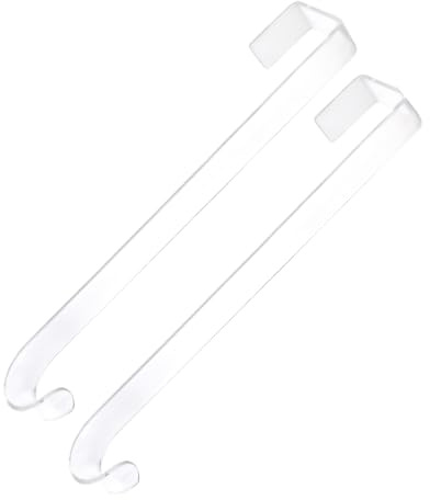 Lot de 2 suspensions de porte transparentes pour suspendre des notes de Noël, Halloween, l'extérieur, manteau en verre, compatible douche, image, fenêtre, salle de bain, polyvalent