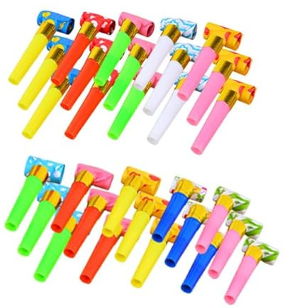 CATZUM 30 Sifflets de Fête pour Enfants, Sifflets pour Anniversaire d'Enfants, Sifflets pour Carnaval, Jouets pour Enfants, Accessoires de Fête, Pour Fêtes d'Anniversaire, Banquets, Célébrations