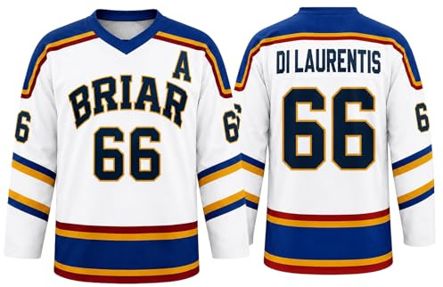 Maillot Hockey sur Glace Unisexe,Tee Shirt Campus Manches Longues et col V pour Hommes et Femmes,Maillot de Hockey Haut de Sport Chic