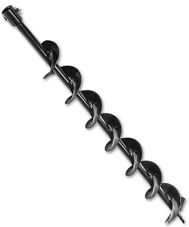 NEMAXX® B60 Jordborr-borrhuvud Ø 60 mm | 800 mm stål, ersättningsborr/spiralborr för jordborrar, stängsel- och stolpborrar, tvärbultsfäste inkl. bult + sprint, passar EB52 – inte för borrmaskiner