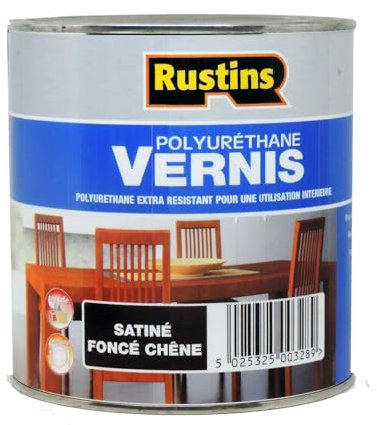 Rustin's - Satin Innen Polyurethan dunkler Eiche Lack - 250ml (POSD250FR)