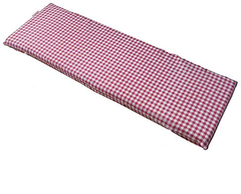 VAE Bankkissen, Garten-Sitzkissen mit Befestigungsgurt und abnehmbarem Bezug, für drinnen und draußen, Ersatz-Sitzmatte für zwei Schaukelsitzer, 87 x 28 cm, Stil 4