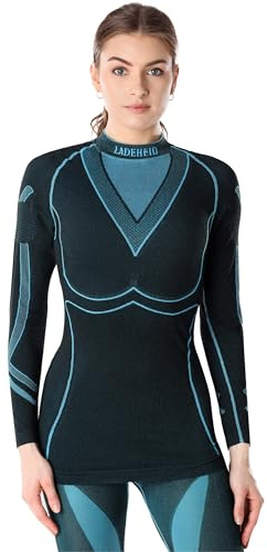 Ladeheid Thermounterwäsche Damen Funktionsunterwäsche Langarm Shirt Thermoaktiv LAGI004