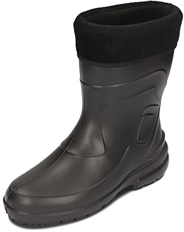BeComfy Dam Gummistövlar EVA Foam Stövlar Fodrade 36-42 EU (Svart, Europeiska skostorlekar, Vuxen, Numeriskt, Medel, 40)