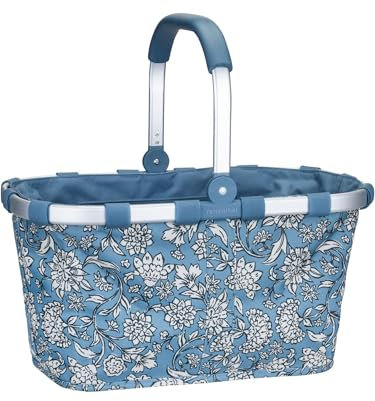 reisenthel carrybag dahlia blue – Stabiler Einkaufskorb mit viel Stauraum und praktischer Innentasche – Elegantes und wasserabweisendes Design
