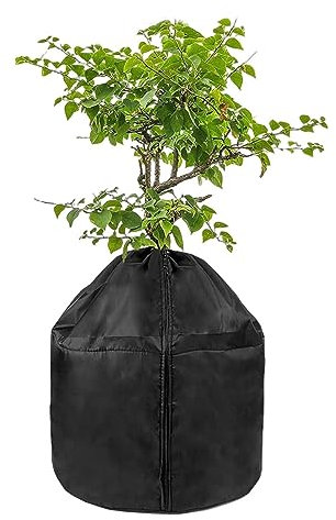 Winter Topfschutz Thermo Topfschutz Für Pflanzen, Frostschutz Sack Mit Reißverschluss Und Kordelzug Für Topfpflanzen, Winterschutz Für Kübelpflanzen Vor Frost Und Nässe
