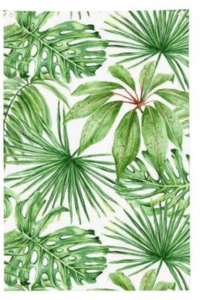 Jbyjbx Drapeau tropical imprimé feuilles de bananier 0,9 x 0,6 m, motif printemps-été, pour jardin, bureau, terrasse, porche, cour