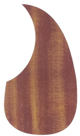 Tomotato Pickguard Set, Selbstklebendes PVC Pickguard mit Holzmaserung für E-Gitarre und Akustikgitarre, Wassertropfen-Design für Musikaufnahmen und Live-Performances