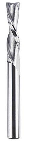 SpeTool Broca de fresadora en espiral de 8 mm, diámetro de corte de 8 mm, longitud de corte de 32 mm, fresa de extremo de carburo sólido, longitud total de 75 mm para tallado de madera