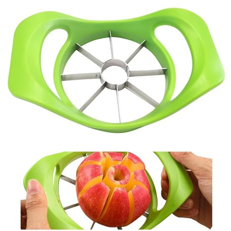 KATLKIU Cortadora de manzana, rebanadora de frutas 3 en 1, rebanadora de aguacate, rebanadora de peras Gadget de cocina multifuncional Fácil separación del corazón de la manzana