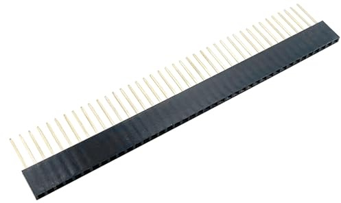 PENGLIN 10PCS 1x40 0.1 Inch Pitch Bread Board PCB Connector, Single Row 40 pin 2.54 mm Male Pin Header Connector