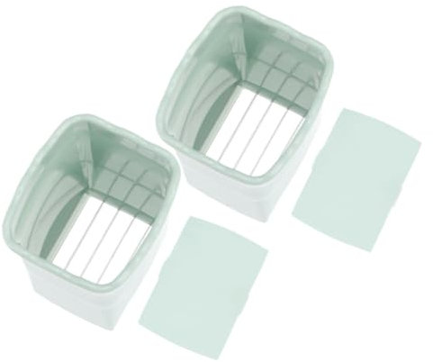 GOOHOCHY 2 Pezzi Affettatrice per Frutta Verdura Uova Affettatrice per Banane Fragole Metallo Plastica Utensile Cucina Pratica