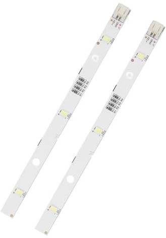 Lot de 2 Bandes Lumineuses Led Frigo pour Réfrigérateur RONGSHENG/HISENSE, Lumiere Frigo Ampoule de Rechange pour RONGSHENG/HISENSE 1629348 E349766 MDDZ-162A DC12V 2 W Kenwood KIFF5017 KIFF5020