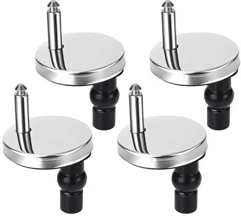 4 Pack Quick Release Toilet Seat Fixings, Universal Toilet-Seats Hinges Fixings for WC Blind Holes