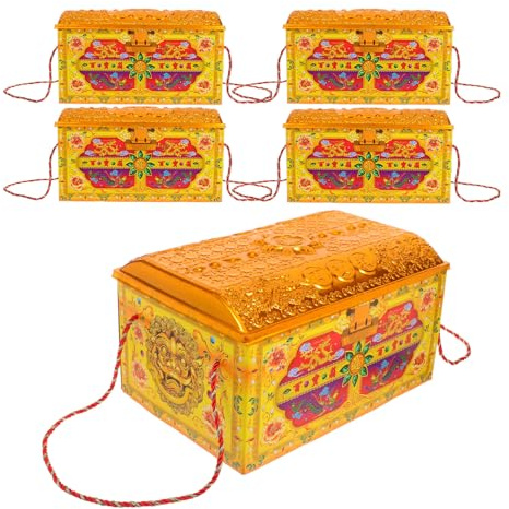MUSISALY 5 Stück Ahnengeld Papier Schatztruhe Dickes Papier Symbol für Wohlstand Opferpapier für Qingming Fest und Ahnenverehrung