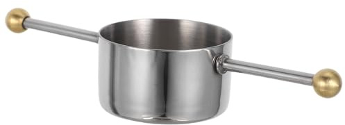 Milisten Taza Medidora para Cócteles de Acero Inoxidable 30 Ml Doble Medida en Onzas para Barra y Hogar, Vaso Medidor de Whisky Preciso y Duradero para Bebidas y Vino