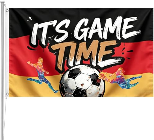 BBLIKE Bandiera mondiale 2026, bandiera della Germania, 150 × 90 cm, stampa digitale di alta qualità, ideale come decorazione da parete, per terrazza, eventi sportivi e fan
