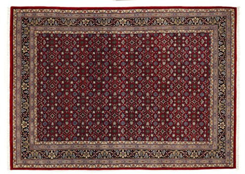 BADOHI HERATI echter klassischer Orientteppich handgeknüpft in rot-blau, Größe: 60x90 cm