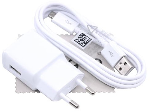 Ladegerät für Original Blitz Schnell Samsung 2A USB + 1,5m Daten Ladekabel für Samsung Galaxy S6, S7 SM-G930F mit mungoo Displayputztuch