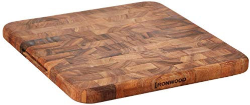 Ironwood., madera de acacia, Oslo End Grain Square Utility - Navaja, talla única
