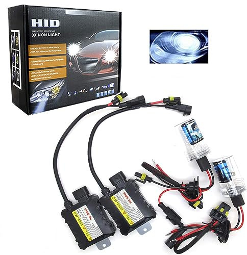 BOOMBOOST HID Xenon-Brenner kit H1 Xenon-Licht Ballasts Entladungslampe Schlank HID Lampen Scheinwerfer Nachrüstsatz Set Schnellstart Ersatzlampen 12V 55W 10000K