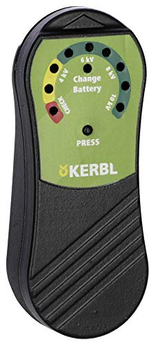 Kerbl Zaunprüfer mit LED-Anzeige (Prüfgerät für Weidezäune, Spannungsanzeige, LED-Anzeige für Batteriezustand) 445599