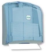 Papierhandtuchspender für ZZ/C Falz Tücher, ABS, 27x27x13 cm (transparent)