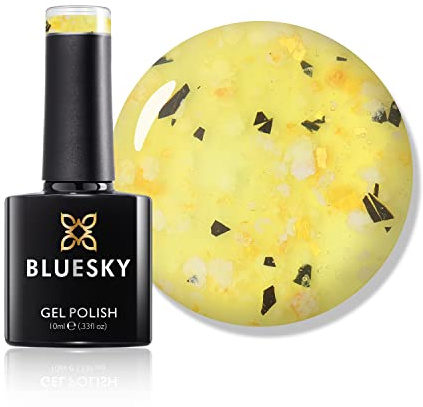BLUESKY Gel-Nagellack, Blumengel, Sunflower Symphony, BFL03, Gelgelb, langlebig, splitterfest, Trocknen unter UV- oder LED-Lampe erforderlich