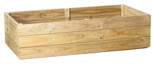 Vidahuerto Jardinera/Macetero Gama Eco Madera de Pino tratada para Exterior (120x60x30)