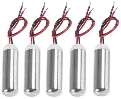 AEDIKO 5pcs DC Coreless Motor 1.5v-3v Waterproof Micro Vibration 8000-24000rpm Mini Vibrating Motor 7mmx25mm for Electric Toothbrush Toys Dental Equipments