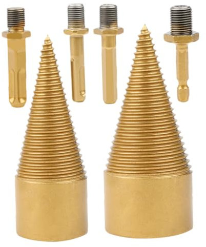 Hemobllo Holzspalter-bohrer Aus Hartlegierung Kegelbohrer Für Brennholz Mit Drill Bits Effizient Zum Spalten Von Eiche Und Walnuss Drillbit Für Holzbearbeitung
