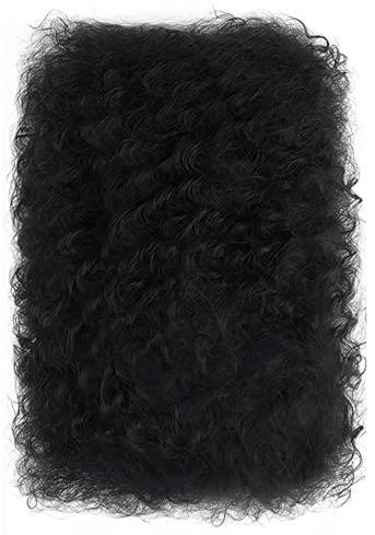 Extensions de cheveux humains afro kinkys en vrac, cheveux naturels noirs pour tressage, véritables cheveux humains doux, brillants et pour coiffures africaines, 30,5 cm