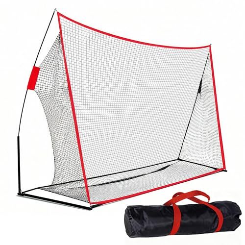 Large Golf Practice Net 10x7ft – Durable Garden Golf Net with Carry Bag for Indoor & Outdoor Use, Tear-Resistant Netting for Driver to Wedge Practice, Suitable for Soccer, Baseball, Softball Practice