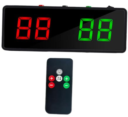 perfk Billard Elektronische Anzeigetafel Score Keeper Mehrzweck Professional für Sportwettkämpfe 10,2 x 3,7 x 1,2 Zoll mit Fernbedienung
